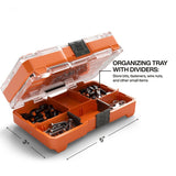 Klein Tools 33001S ProFlex PH2 and T25 Impact-Rated Bit Set with Slim MODbox Case (20 Piece) - 4