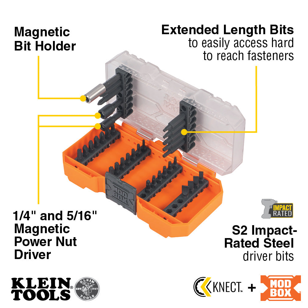 Klein 33800 Impact Driver Bit Set, 35-Piece - 2