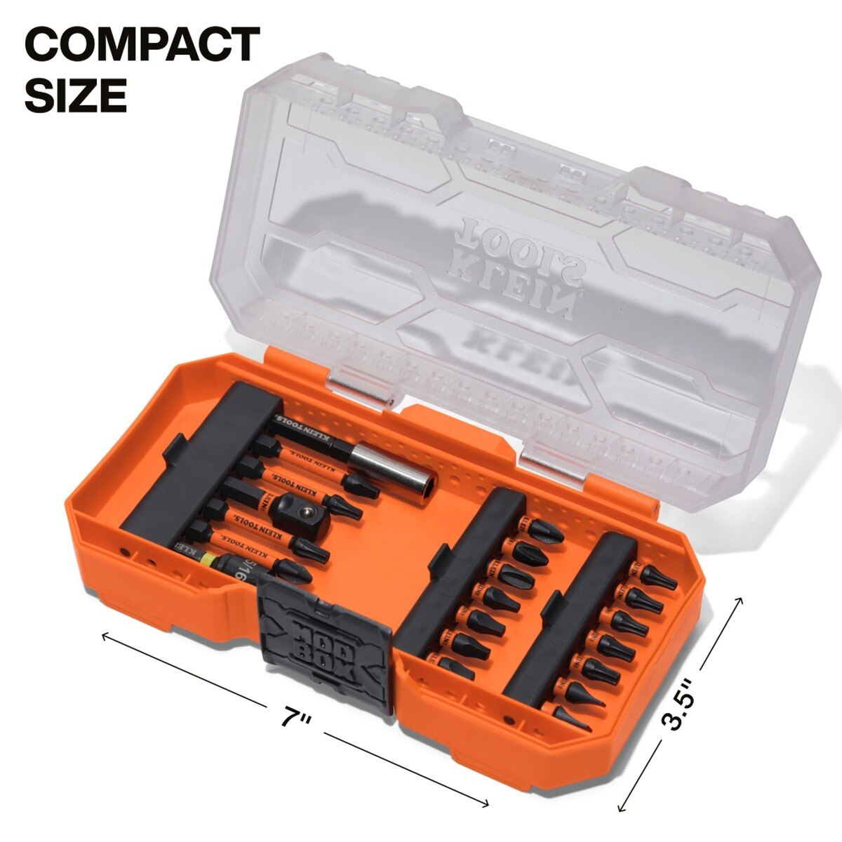 Klein Tools 33801B Impact Driver Bit Set with MODbox Compatible Case and Magnetic Bit Holder (21 Piece) - 5