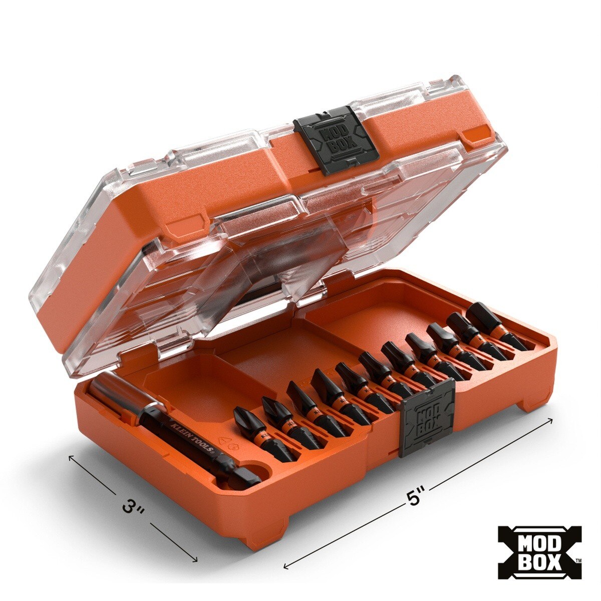 Klein Tools 33801S Slim ProFlex Impact Bit Set with Magnetic Bit Holder and Slim Case (12-Piece) - 5