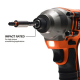 Klein Tools 33801S Slim ProFlex Impact Bit Set with Magnetic Bit Holder and Slim Case (12-Piece) - 7