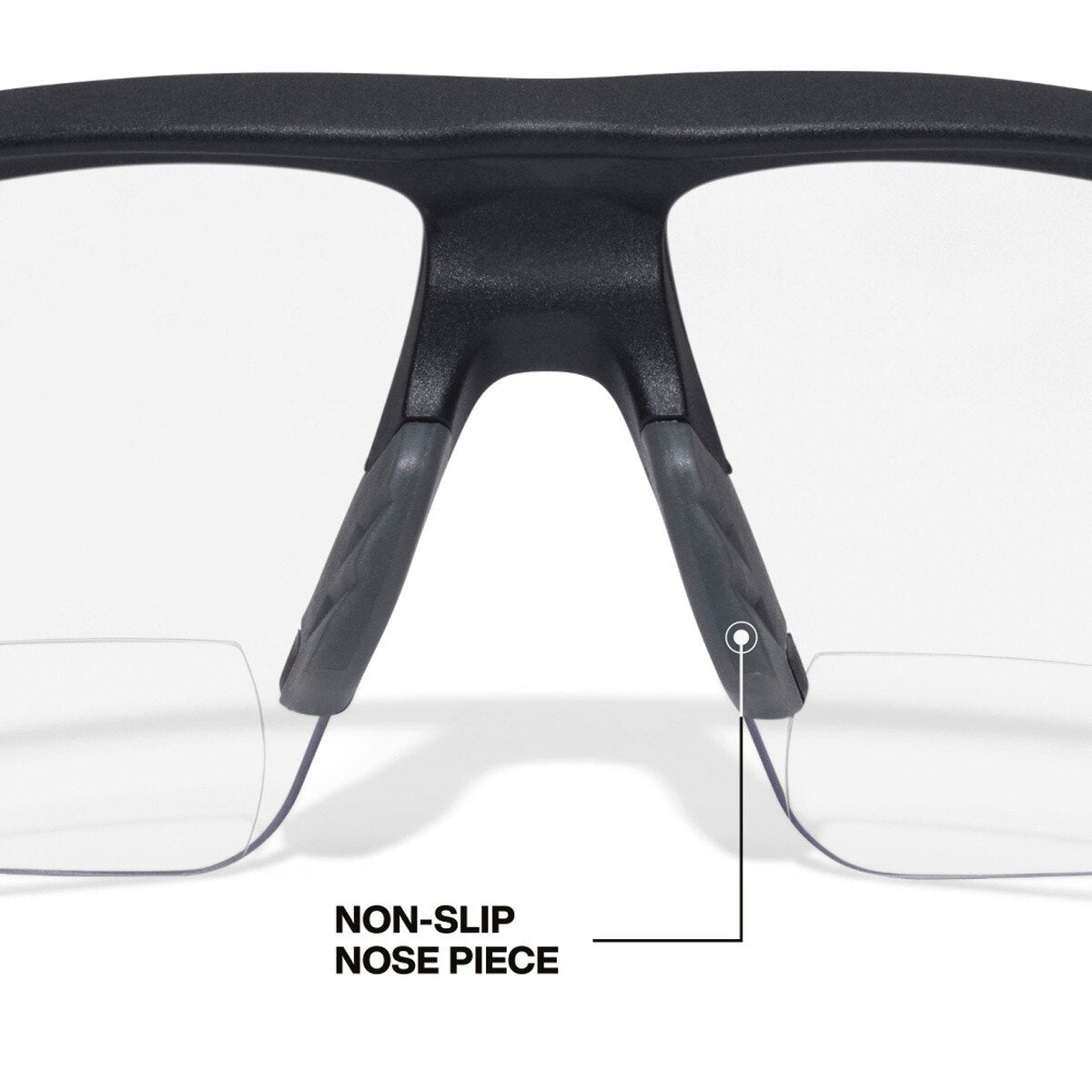 Klein Tools 3614 Bifocal Safety Glasses +1.50 Diopters, Anti-Fog Clear Lens, Black/Orange Frame (1 Pack) - 5