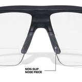 Klein Tools 3614 Bifocal Safety Glasses +1.50 Diopters, Anti-Fog Clear Lens, Black/Orange Frame (1 Pack) - 5