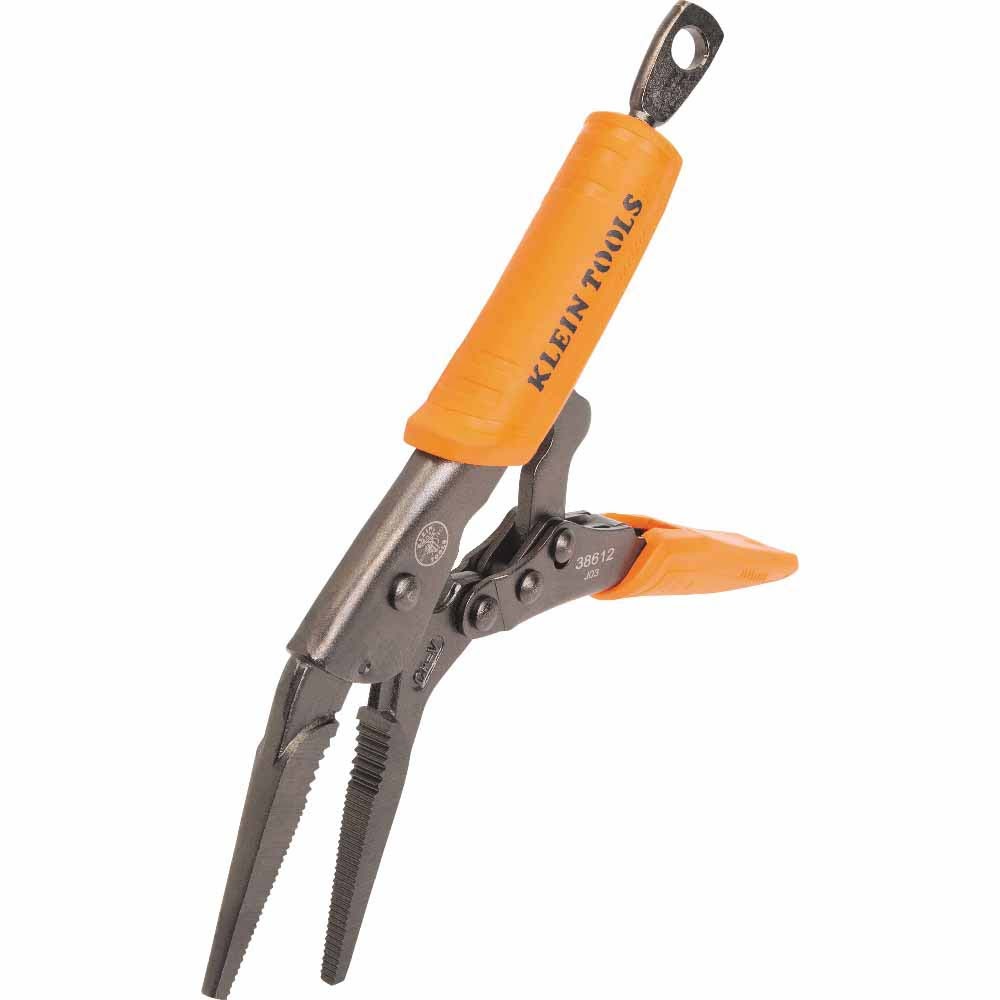 Klein 38612 Long Nose Locking Pliers, 9" - 4