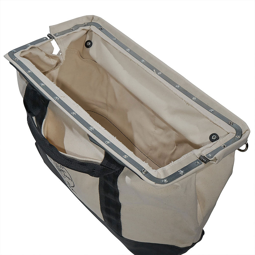 Klein Tools 5003-20 Canvas Tool Bag with Leather Bottom, 20" - 6