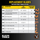 Klein 50054 Tubing Cutter Replacement Blades, 2-Pack - 4