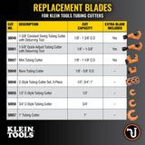 Klein Tools 50054 Tubing Cutter Replacement Blades for Copper and Aluminum (2 Pack) - 4