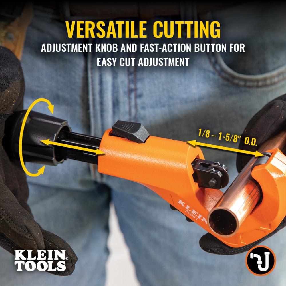 Klein 50061 1-5/8" Quick-Adjust Tubing Cutter - 4