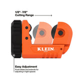 Klein Tools 50067 7/8" Micro Tubing Cutter for Copper and Aluminum - 3