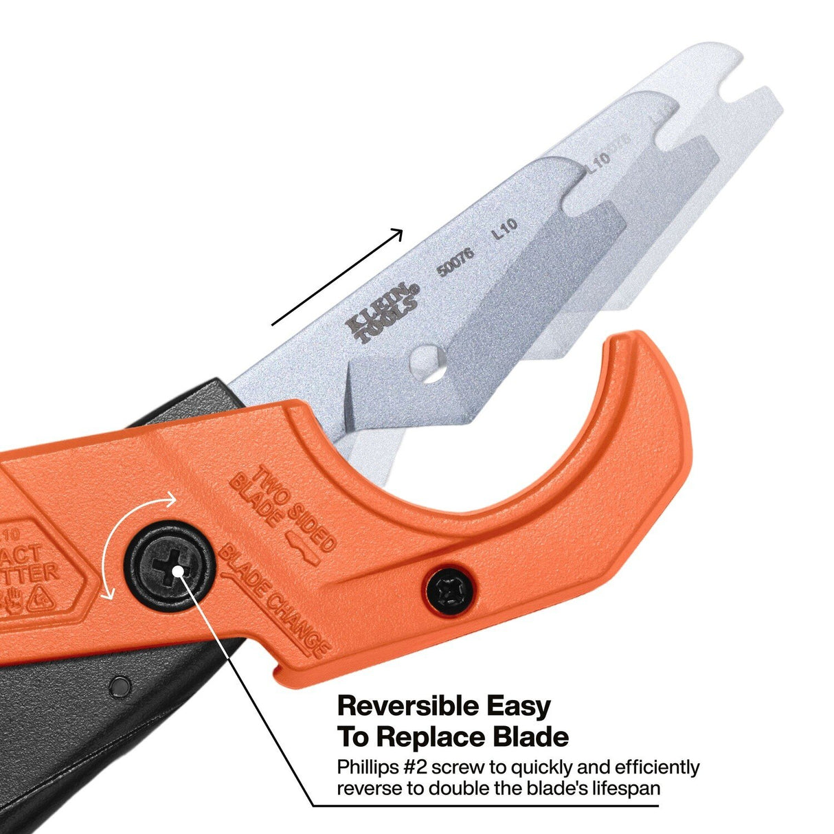 Klein 50072 1-1/4" Compact PEX Pipe and Tubing Cutter - 2