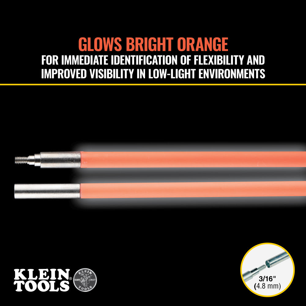 Klein 50103 Lo-Flex Glow Fish Rod, 10-Foot - 7