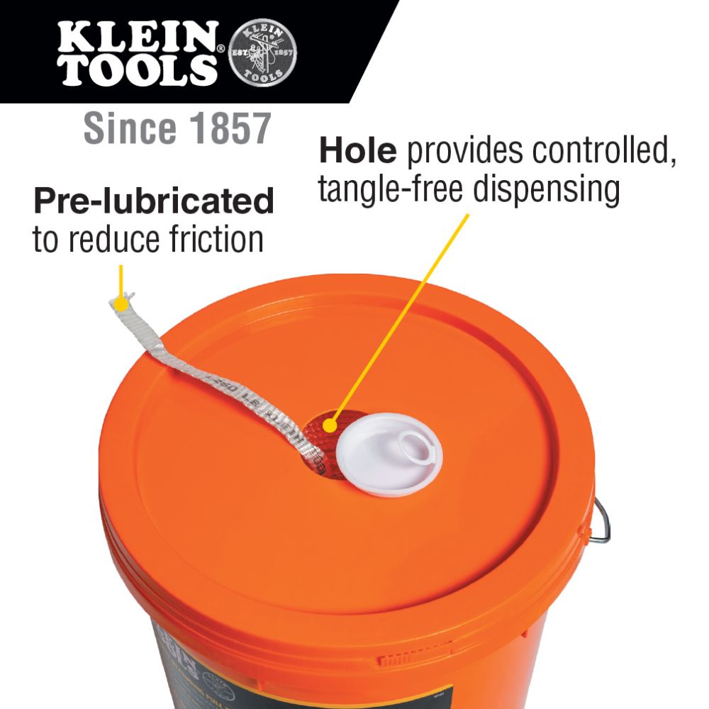 Klein 50122 Conduit Measuring Pull Tape, 1250-Pound x 2000' - 3