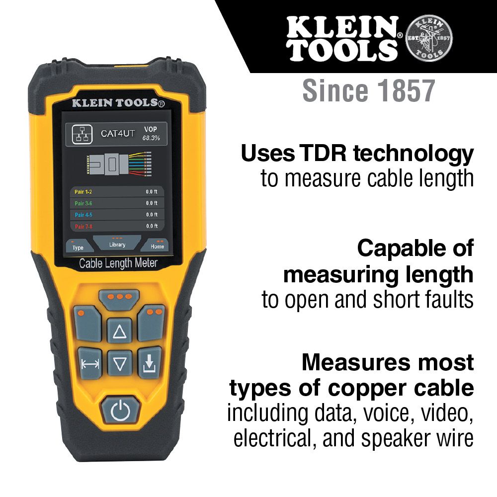 Klein 501915 TDR Cable Length Meter - 2