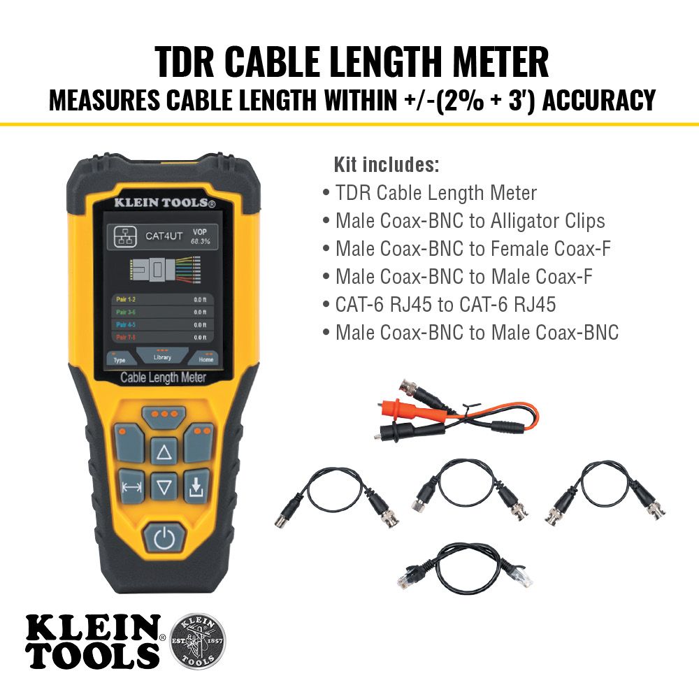 Klein 501915 TDR Cable Length Meter - 6