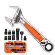 Klein 5076RTK KNECT 6" Adjustable Wrench with Pass-Through Ratchet Set (10 Pack)