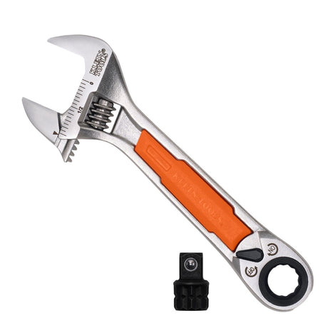 Klein 5076RT KNECT 6" Adjustable Wrench with Pass-Through Ratchet
