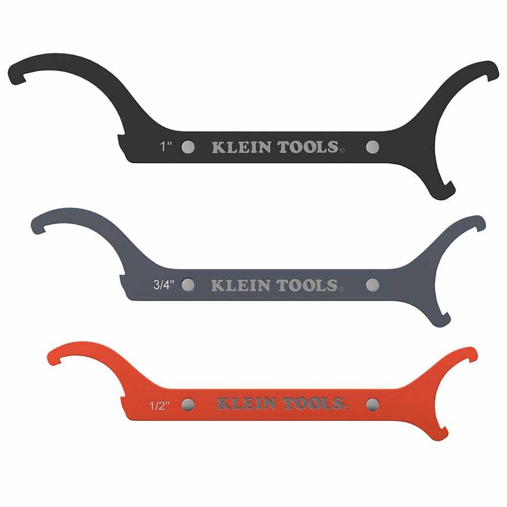 Klein 50901R Straight Locknut Wrench Set - 3