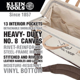 Klein 5102-18SP Deluxe Canvas Tool Bag, 18" - 7