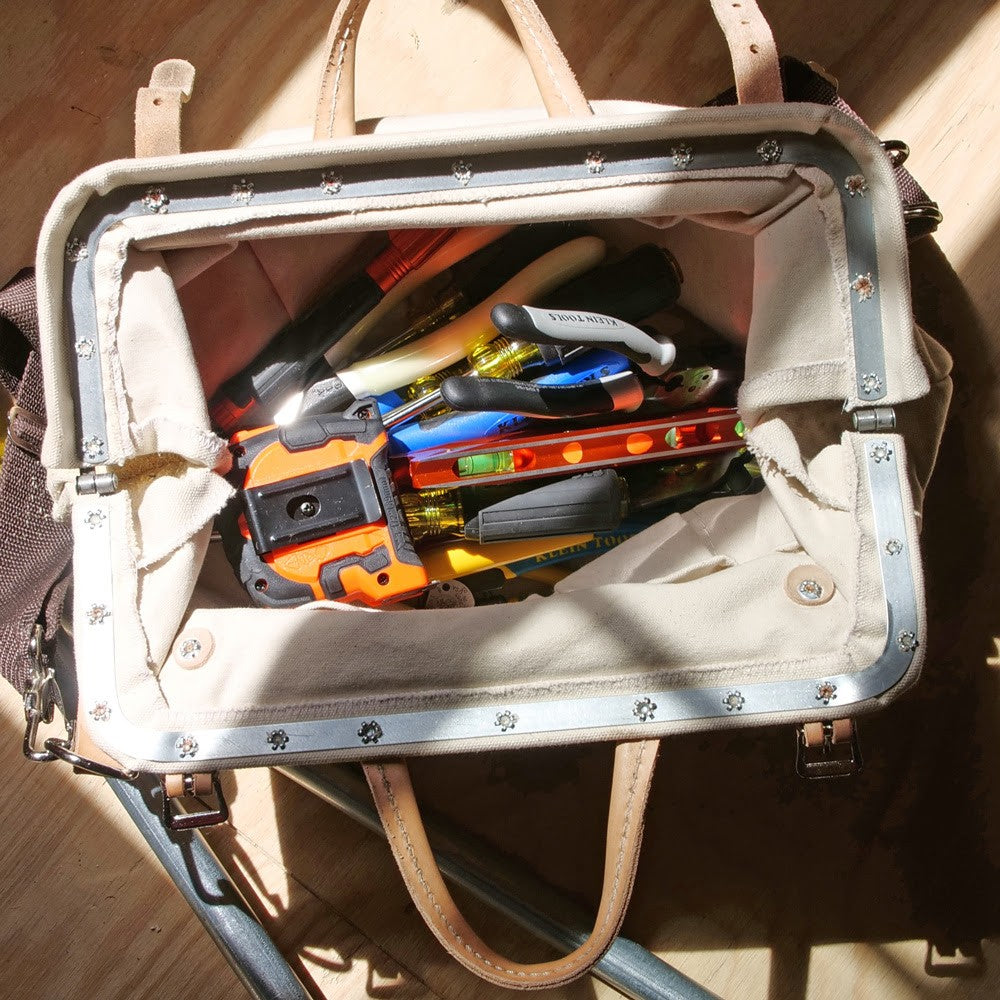 Klein 510216SP Deluxe Tool Bag, Canvas, 13 Pockets, 16" - 4