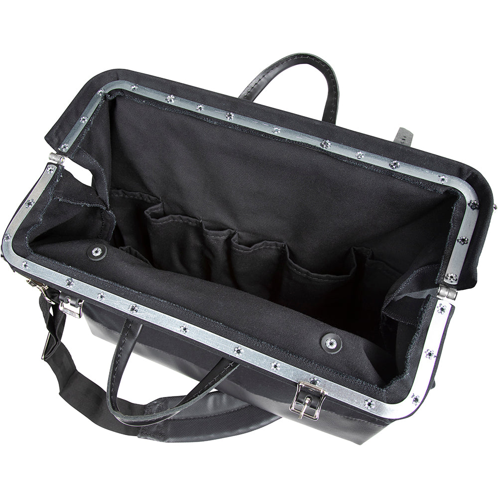 Klein 510218SPBLK Deluxe Black Canvas Tool Bag, 18" - 2