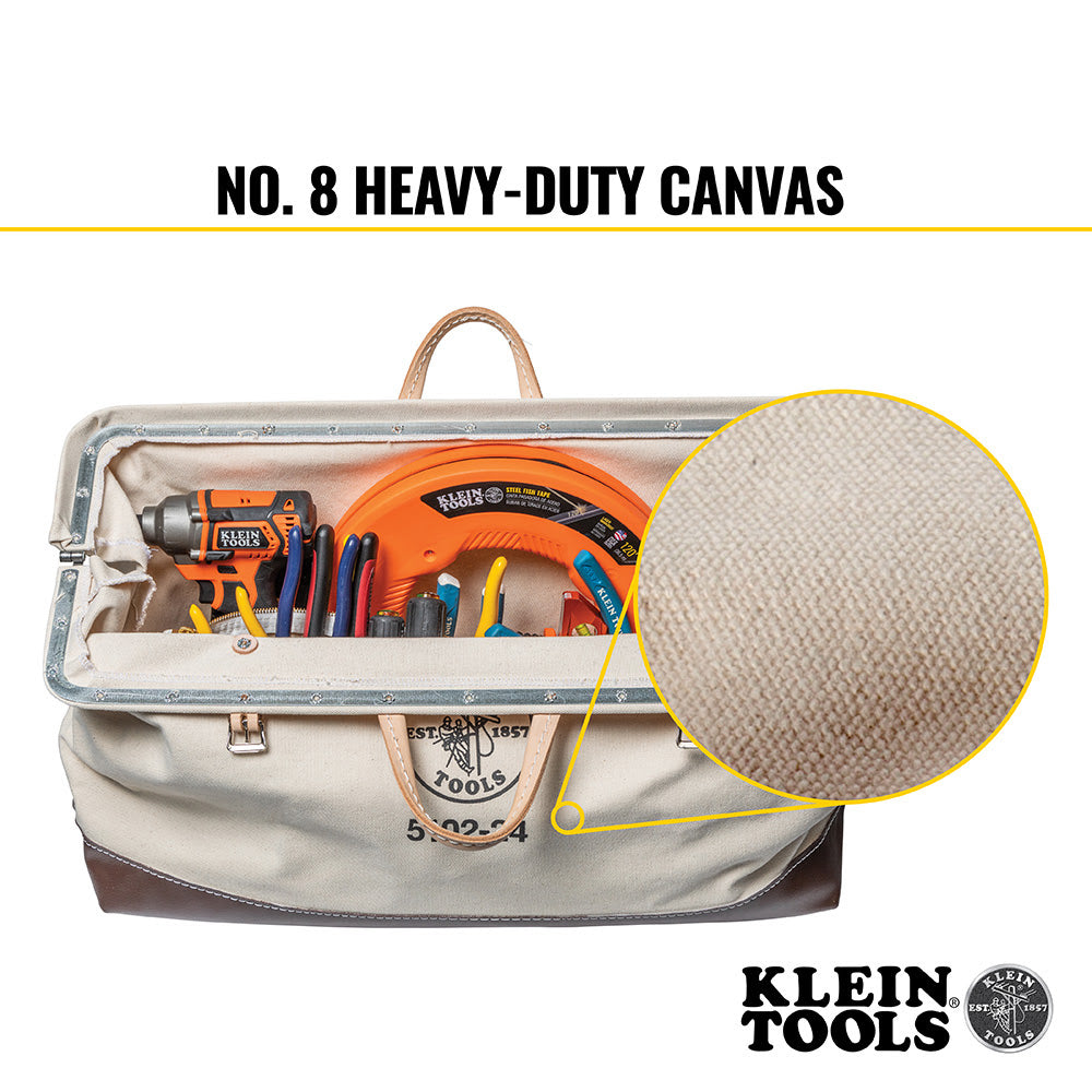 Klein 510224 Canvas Tool Bag, 24" - 4