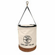 Klein Tools 5104CLR17 Heavy Duty Top Closing Canvas Bucket, 17 Inch (150 lb Load Rated)