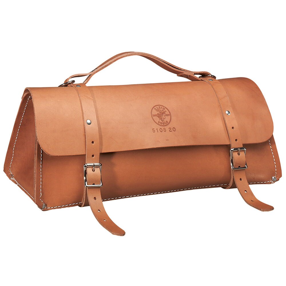 Klein Tools 5108-24 Deluxe Leather Bag, 24" - 4