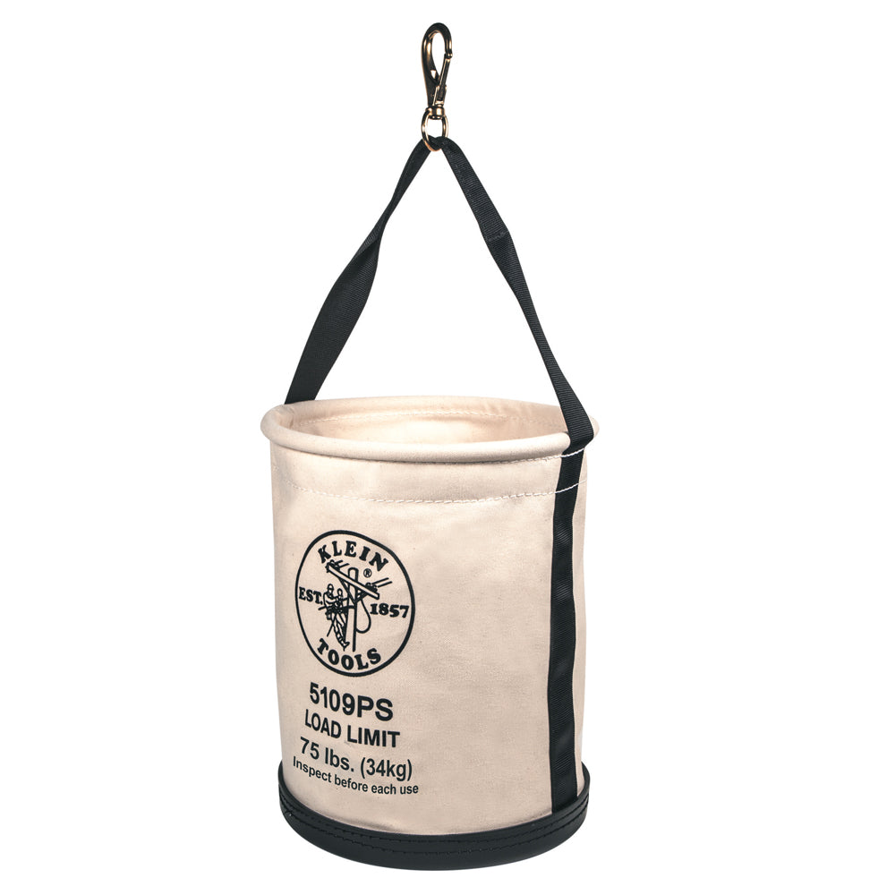 Klein 5109PS Wide Straight Wall Bucket with Pocket/Snap - 2