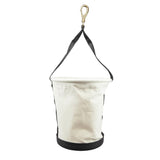 Klein Tools 5113S Tapered-Wall Bucket with Swivel Snap Hook, Canvas - 4