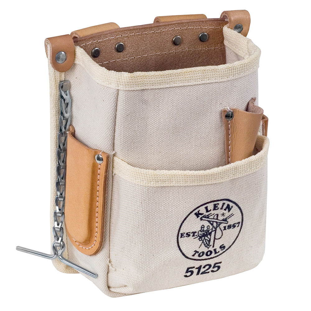 Klein 5125 Tool Pouch, 5-Pocket, Canvas