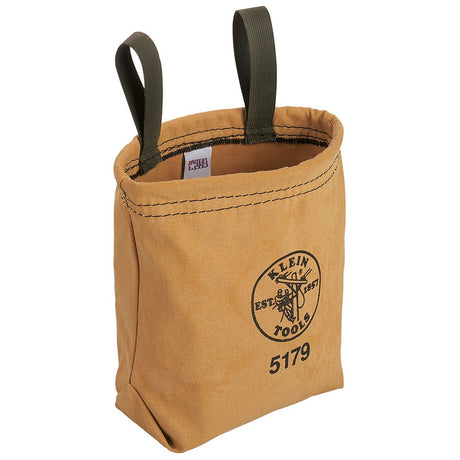 Klein Tools 5179 Water Repellent Canvas Tool Pouch with Belt Loops 7.5" x 7" x 3.5"