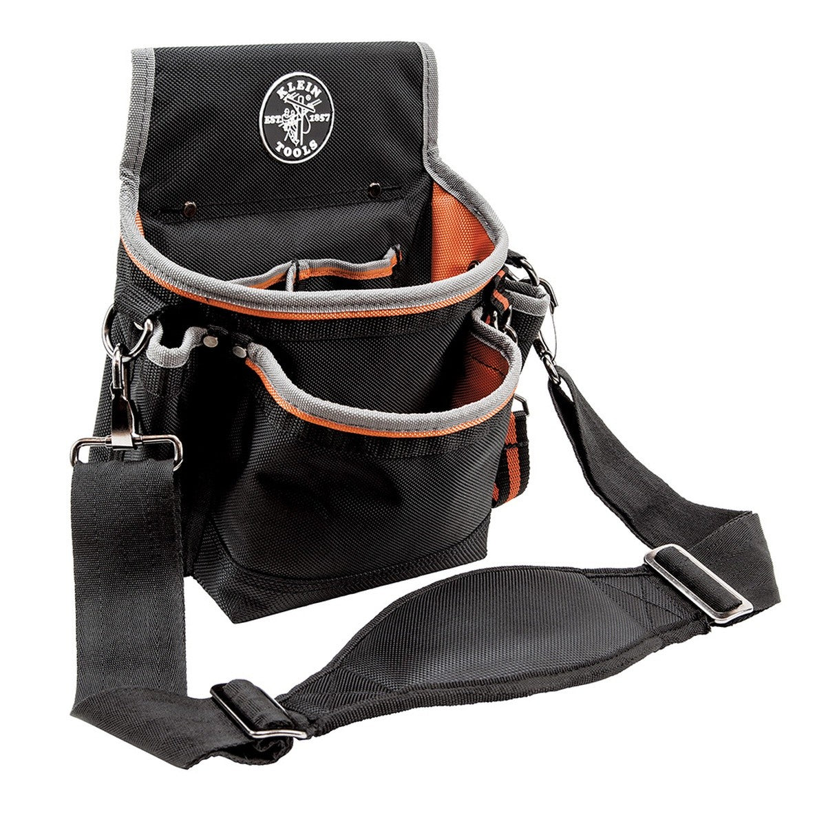 Klein 5243 Tradesman Pro™ Tool Pouch, 15 Pockets, 11.5 x 4.5 x 10-Inch