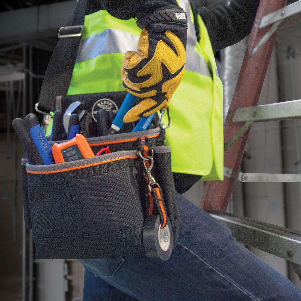 Klein 5243 Tradesman Pro™ Tool Pouch, 15 Pockets, 11.5 x 4.5 x 10-Inch - 5