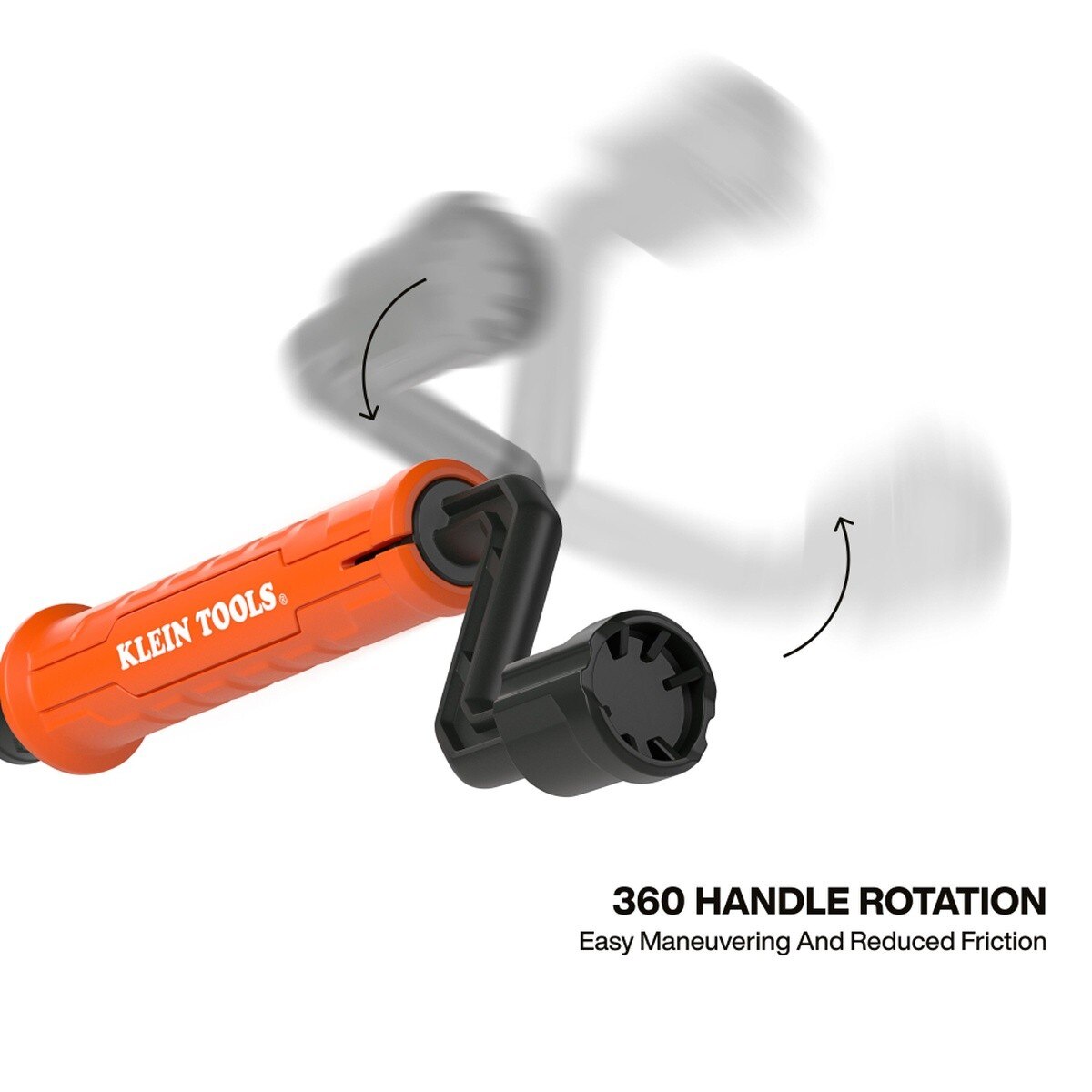 Klein Tools 53020 18 in. Drain Snake Auger with 360 Degree Pivot Handle for Clearing Sinks and Drains (3 Pack) - 4