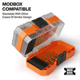 Klein Tools 53614 Titanium Drill Bit Set with 1/4 in. Hex Shank and MODbox Compatible Case (14 Piece) - 5