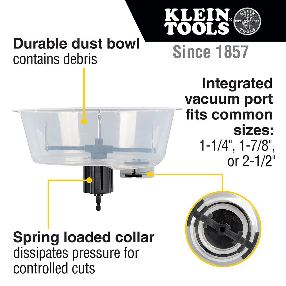 Klein 53701 Replacement Blades and Bit for Adjustable Hole Saw 53710 - 3