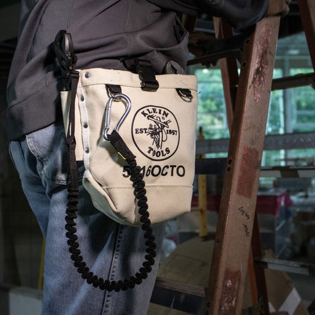 Klein 5416OCTO Tool Bag, Bull-Pin and Bolt Pouch, Loop Connect, 5 x 5 x 9-Inch