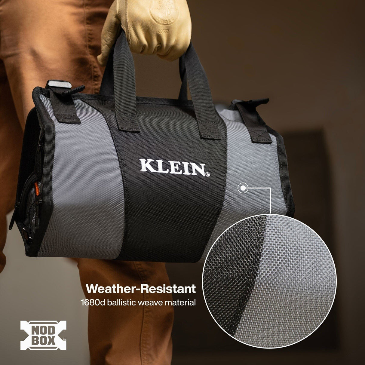 Klein 54309MB MODbox Roll Up Tool Pouch Organizer 15" x 8" x 8" - 4