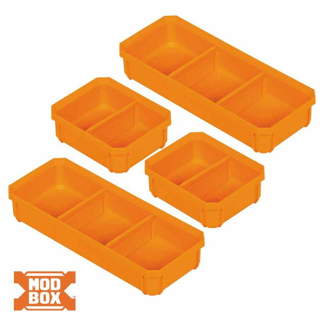 Klein 54810MB MODbox Replacement Bins, Short, 4-Pack