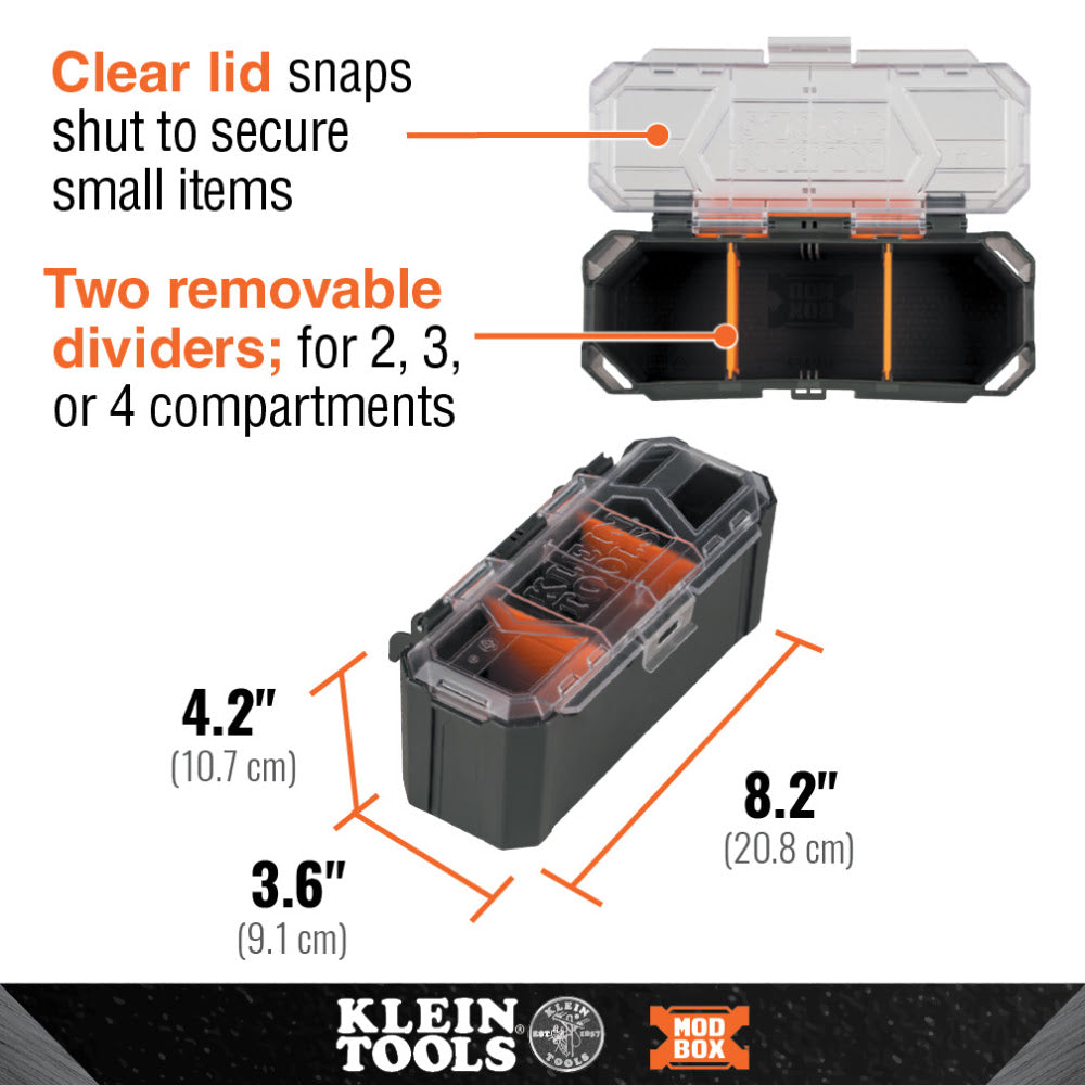 Klein 54815MB MODbox Parts Bin Rail Attachment - 2