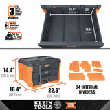 Klein 54823MB MODbox Three Drawer Toolbox - 6