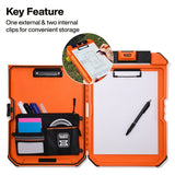 Klein Tools 54827MB MODbox Weather Resistant Clipboard with Storage Pouch 14.85" x 10.61" - 2