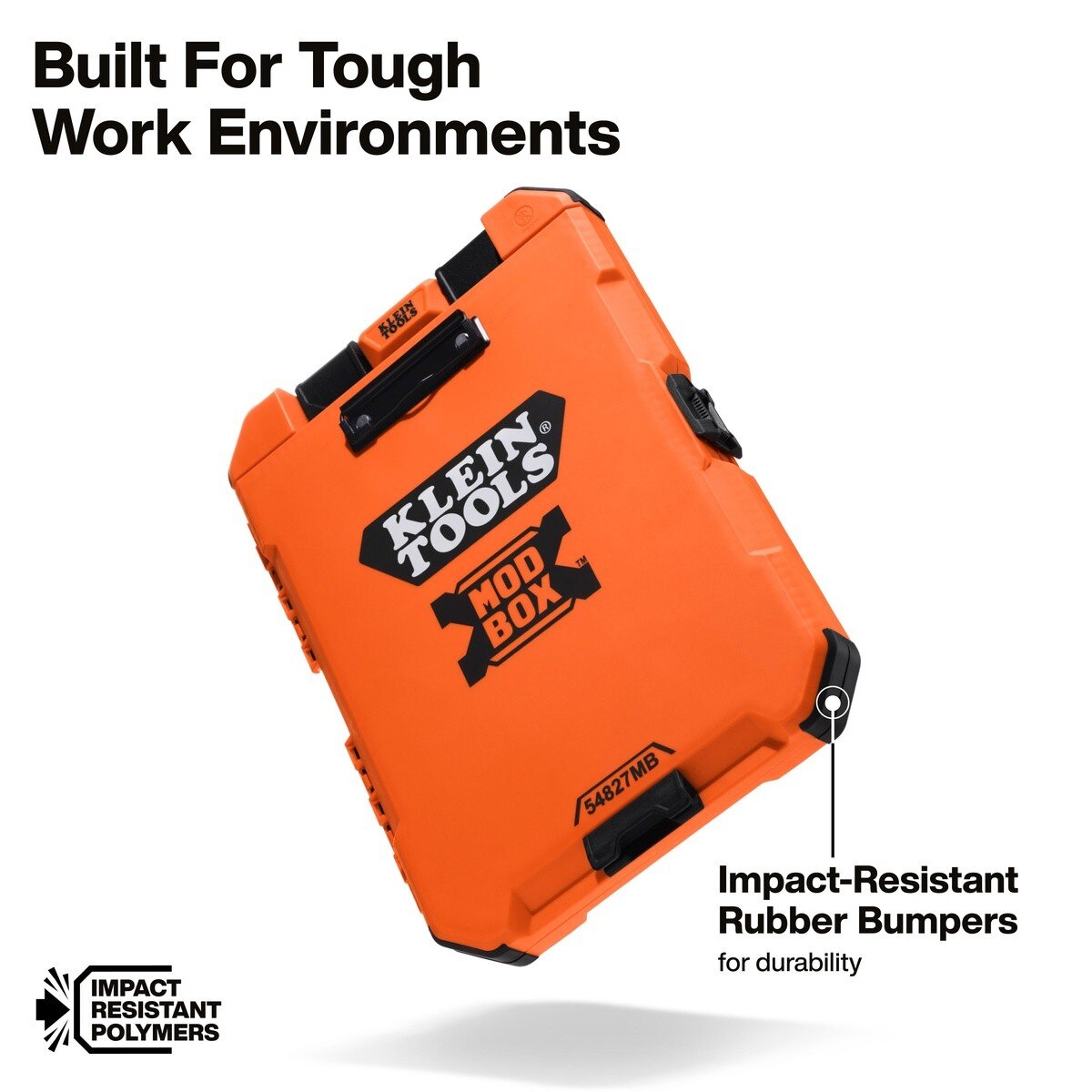 Klein Tools 54827MB MODbox Weather Resistant Clipboard with Storage Pouch 14.85" x 10.61" - 3
