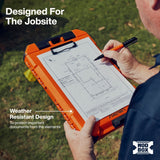 Klein Tools 54827MB MODbox Weather Resistant Clipboard with Storage Pouch 14.85" x 10.61" - 6