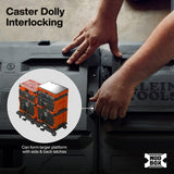 Klein Tools 54828MB MODbox 4-WheelInterlocking Caster Dolly with 4" Wheels and 250 lb Capacity - 3