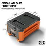 Klein Tools 54843MB Compact Single Drawer Half Width Modular Tool Storage with Ball-Bearing Slides - 2