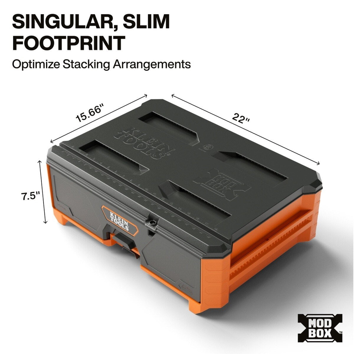 Klein Tools 54844MB MODbox Compact Single Drawer Full Width Tool Storage Drawer Box - 2