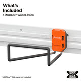 Klein Tools 54853MB MODbox Wall System XL Hook for Bulky Gear and Ladder Storage 25 lb Capacity - 4
