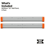 Klein Tools 54854MB MODbox 32" Wall System Panel for Modular Tool Storage (2 Pack) - 2