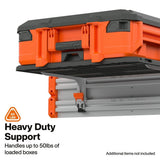Klein Tools 54856MB MODboxInterlocking Wall Shelf for Vertical Storage 22.29" x 16.85" x 6.5" - 4